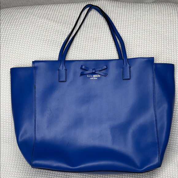 kate spade Handbags - Kate Spade Royal Blue Large Tote Bag